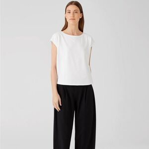 Eileen Fisher NWT 100% cotton t shirt size PP